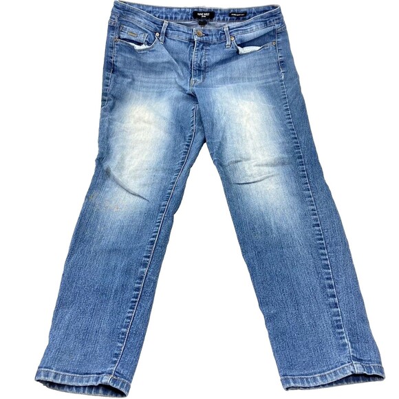 Nine West Jeans 12 Womens Blue Gramercy Skinny Ankle Stretch Light Wash 34-36 in - Picture 1 of 16